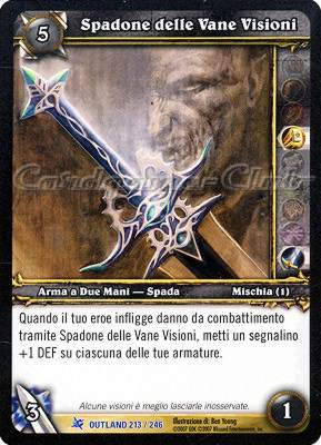 OUTLAND 213 / 246 Spadone delle Vane Visioni rara -NEAR MINT-