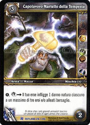 OUTLAND 216 / 246 Capolavoro Martello della Tempesta rara -NEAR MINT-