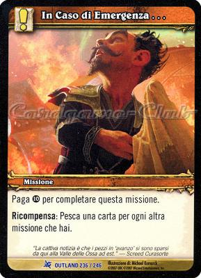 OUTLAND 236 / 246 In Caso di Emergenza… rara -NEAR MINT-