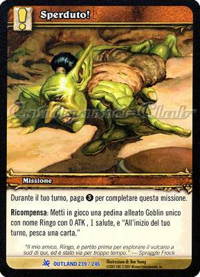 OUTLAND 239 / 246 Sperduto! rara -NEAR MINT-