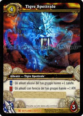 OUTLAND LOOT 3 / 3 Tigre Spettrale leggendaria -NEAR MINT-