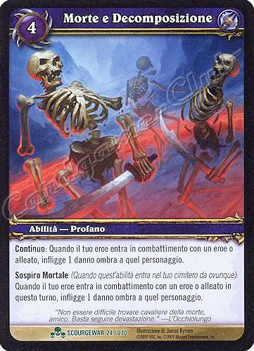 SCOURGEWAR 024 / 270 Morte e Decomposizione non comune -NEAR MINT-