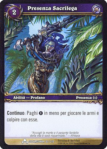 SCOURGEWAR 030 / 270 Presenza Sacrilega comune -NEAR MINT-