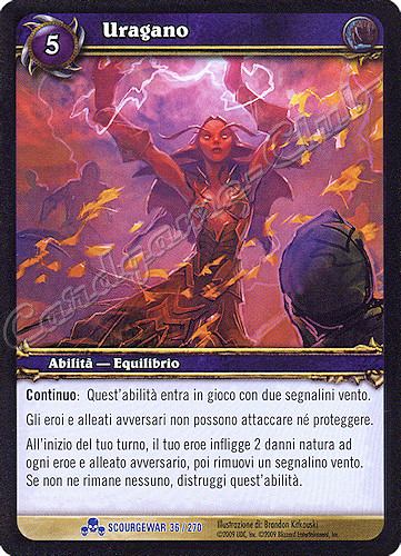 SCOURGEWAR 036 / 270 Uragano rara -NEAR MINT-