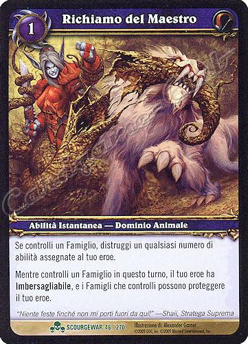 SCOURGEWAR 046 / 270 Richiamo del Maestro non comune -NEAR MINT-