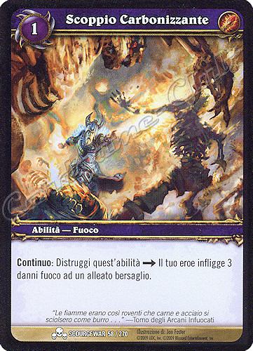 SCOURGEWAR 058 / 270 Scoppio Carbonizzante comune -NEAR MINT-