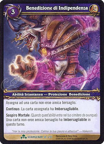 SCOURGEWAR 059 / 270 Benedizione di Indipendenza non comune -NEAR MINT-