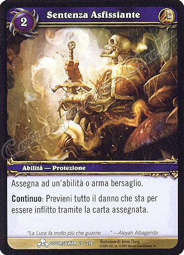 SCOURGEWAR 065 / 270 Sentenza Asfissiante comune -NEAR MINT-