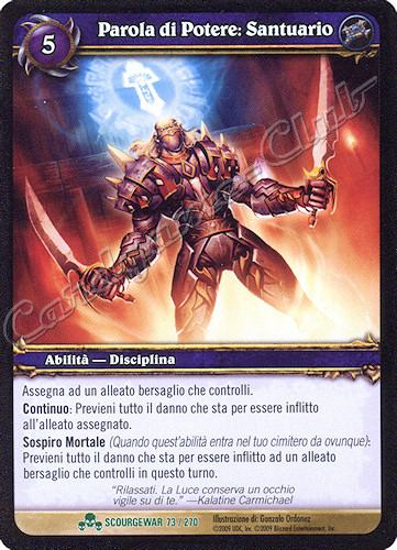 SCOURGEWAR 073 / 270 Parola di Potere: Santuario non comune -NEAR MINT-