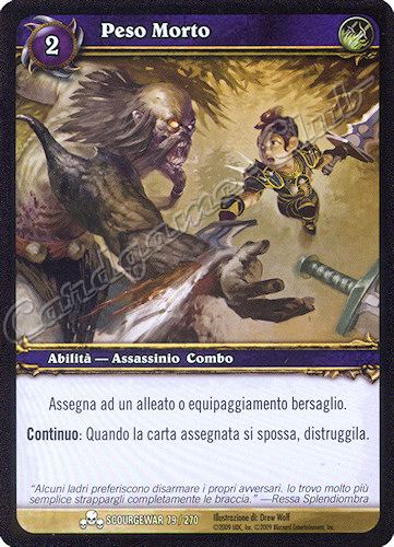 SCOURGEWAR 079 / 270 Peso Morto comune -NEAR MINT-