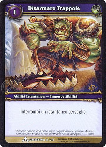 SCOURGEWAR 081 / 270 Disarmare Trappole comune -NEAR MINT-