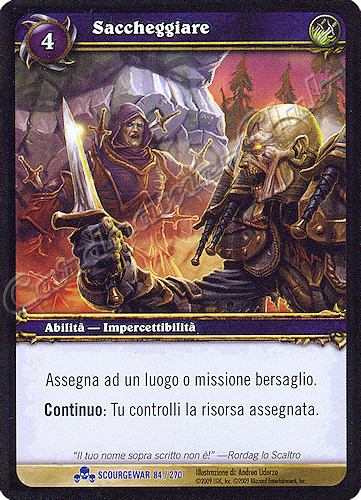 SCOURGEWAR 084 / 270 Saccheggiare rara -NEAR MINT-
