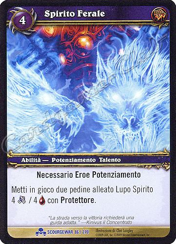 SCOURGEWAR 086 / 270 Spirito Ferale rara -NEAR MINT-