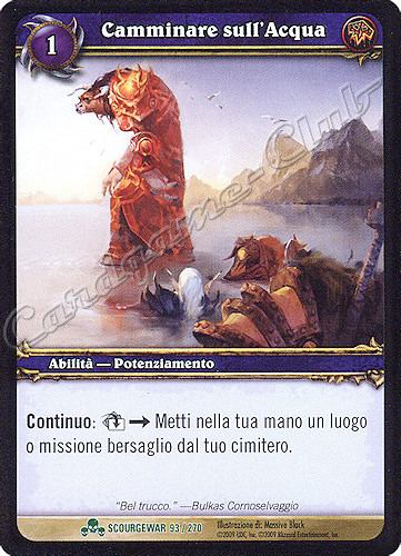 SCOURGEWAR 093 / 270 Camminare sull'Acqua non comune -NEAR MINT-