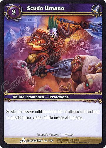 SCOURGEWAR 107 / 270 Scudo Umano comune -NEAR MINT-