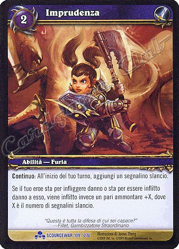 SCOURGEWAR 109 / 270 Imprudenza rara -NEAR MINT-