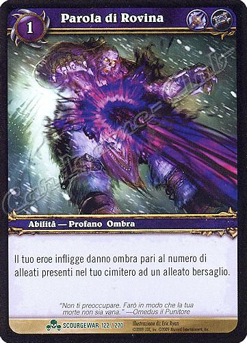 SCOURGEWAR 122 / 270 Parola di Rovina non comune -NEAR MINT-
