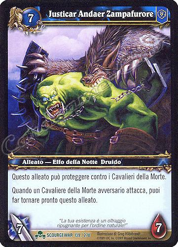 SCOURGEWAR 139 / 270 Justicar Andaer Zampafurore non comune -NEAR MINT-