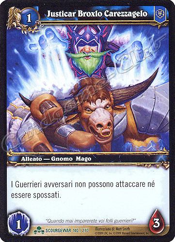 SCOURGEWAR 140 / 270 Justicar Broxlo Carezzagelo non comune -NEAR MINT-