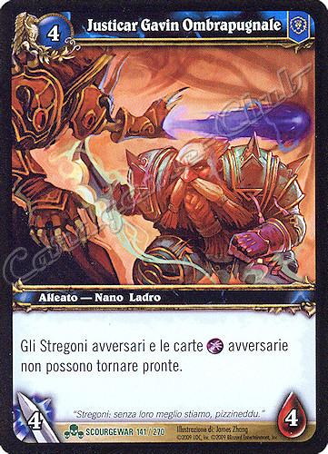 SCOURGEWAR 141 / 270 Justicar Gavin Ombrapugnale non comune -NEAR MINT-