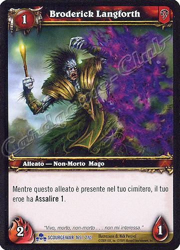 SCOURGEWAR 165 / 270 Broderick Langforth rara -NEAR MINT-