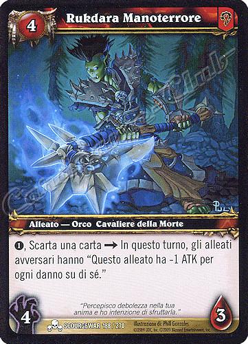 SCOURGEWAR 188 / 270 Rukdara Manoterrore comune -NEAR MINT-