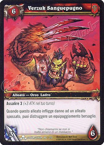 SCOURGEWAR 196 / 270 Verzuk Sanguepugno comune -NEAR MINT-