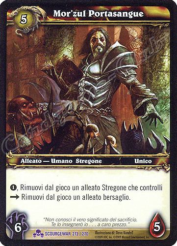SCOURGEWAR 213 / 270 Mor'zul Portasangue epica -NEAR MINT-