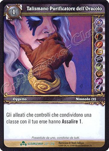 SCOURGEWAR 227 / 270 Talismano Purificatore dell’Oracolo non comune -NEAR MINT-
