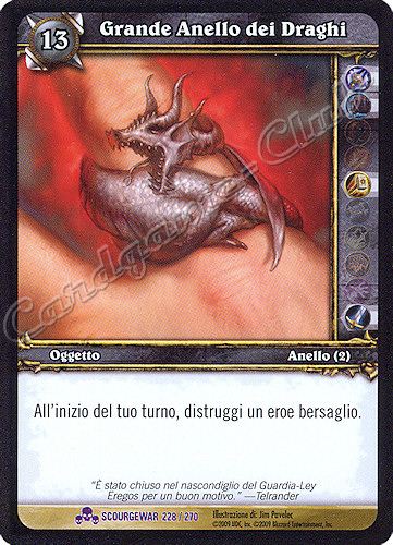 SCOURGEWAR 228 / 270 Grande Anello dei Draghi epica -NEAR MINT-