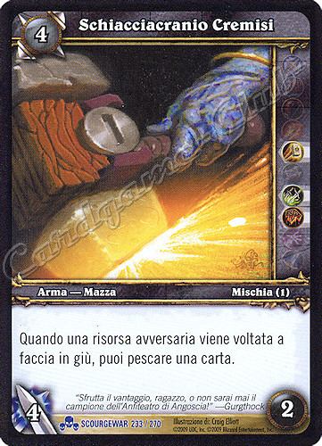 SCOURGEWAR 233 / 270 Schiacciacranio Cremisi rara -NEAR MINT-