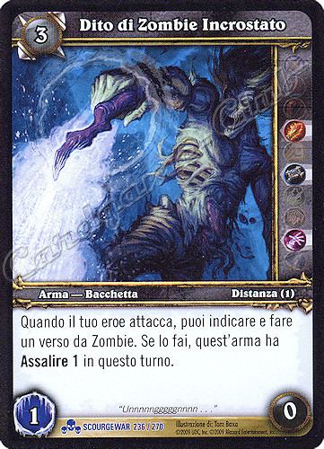 SCOURGEWAR 236 / 270 Dito di Zombie Incrostato rara -NEAR MINT-