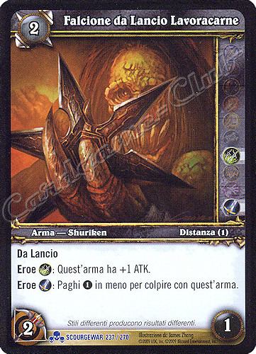SCOURGEWAR 237 / 270 Falcione da Lancio Lavoracarne rara -NEAR MINT-
