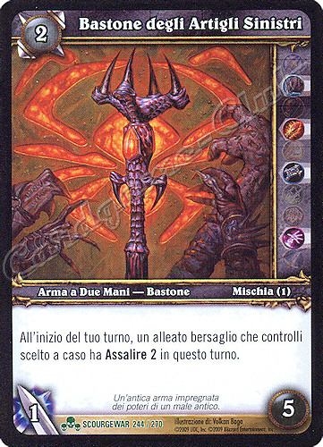 SCOURGEWAR 244 / 270 Bastone degli Artigli Sinistri non comune -NEAR MINT-