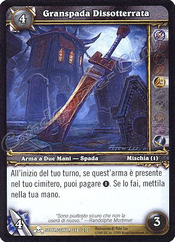 SCOURGEWAR 248 / 270 Granspada Dissotterrata comune -NEAR MINT-