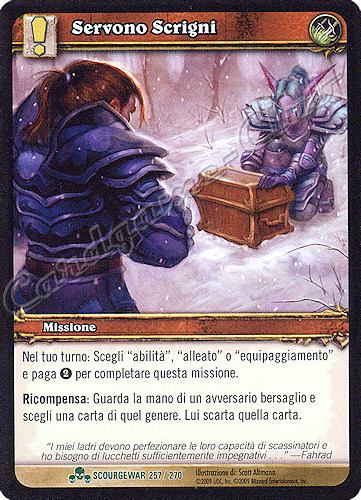 SCOURGEWAR 257 / 270 Servono Scrigni non comune -NEAR MINT-