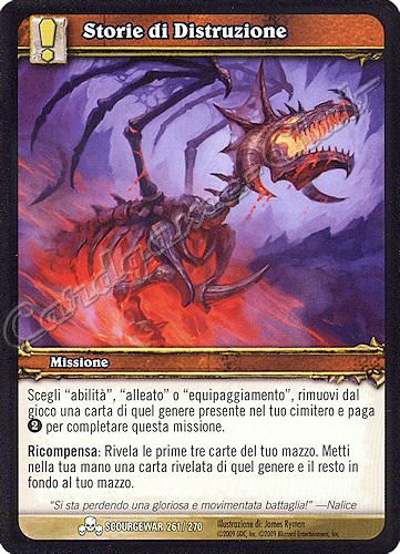 SCOURGEWAR 261 / 270 Storie di Distruzione comune -NEAR MINT-