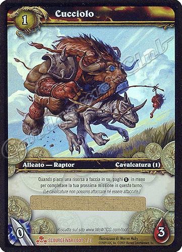 SCOURGEWAR LOOT 1 / 3 Cucciolo leggendaria -NEAR MINT-