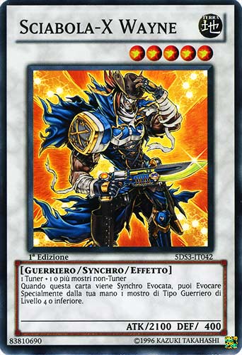5DS3-IT042 Sciabola-X Wayne super rara 1a Edizione (IT) -NEAR MINT-
