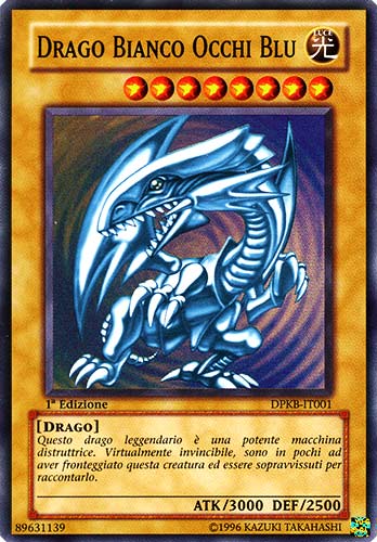 DPKB-IT001 Drago Bianco Occhi Blu super rara 1a Edizione (IT)  -GOOD-