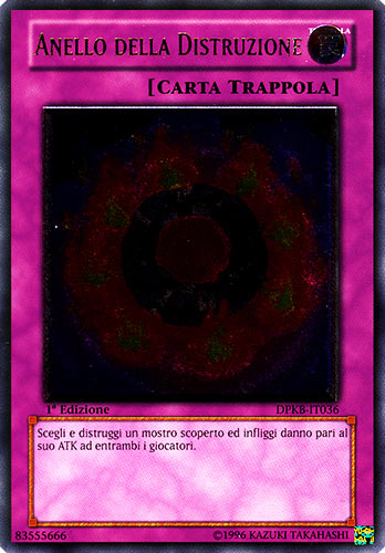DPKB-IT036 Anello della Distruzione rara ultimate 1a Edizione (IT) -NEAR MINT-