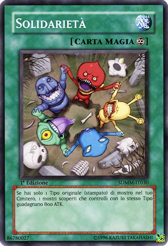 SDMM-IT030 Solidarieta' comune 1a Edizione (IT) -NEAR MINT-