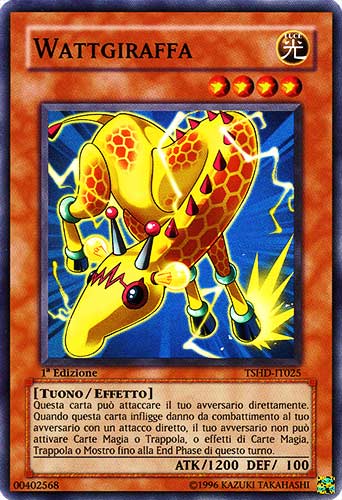 TSHD-IT025 Wattgiraffa super rara 1a Edizione (IT) -NEAR MINT-