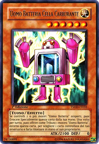 TSHD-IT035 Uomo Batteria Cella Carburante rara 1a Edizione (IT) -NEAR MINT-