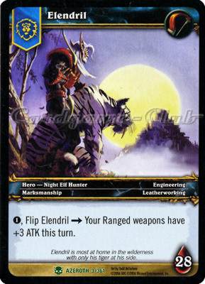 AZEROTH 003 / 361 Elendril non comune -NEAR MINT-