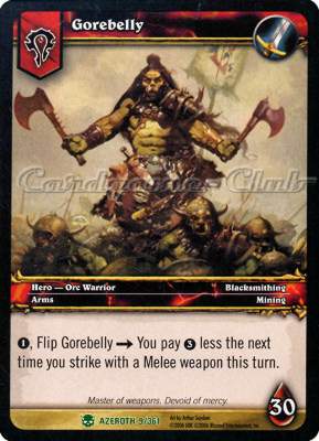 AZEROTH 009 / 361 Gorebelly non comune -NEAR MINT-