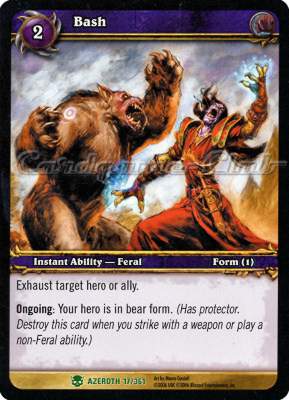 AZEROTH 017 / 361 Bash non comune -NEAR MINT-