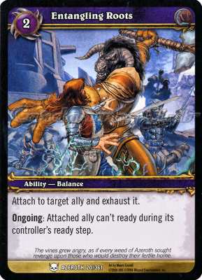 AZEROTH 020 / 361 Entangling Roots comune -NEAR MINT-