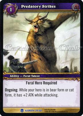 AZEROTH 029 / 361 Predatory Strikes rara -NEAR MINT-