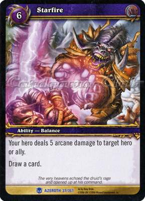 AZEROTH 031 / 361 Starfire rara -NEAR MINT-